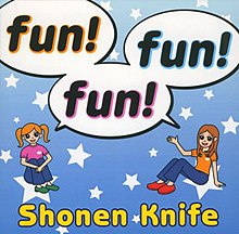 Cover of English version (BF-7CD) Shonen Knife - fun! fun! fun! (English Version) small.jpg