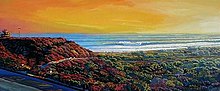 Last Session at Trestles "Trestles Painting by Kevin A Short".jpg