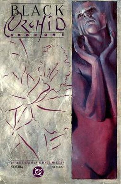 Cover of Black Orchid #1 (December 1988) by Dave McKean.