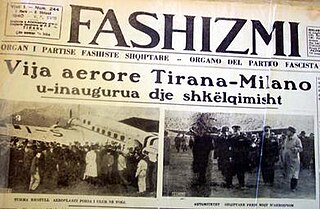 <i>Fashizmi</i> Albanian daily newspaper