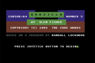 <i>Godzilla</i> (1983 video game) 1983 strategy game