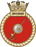 HMS Defender badge.svg