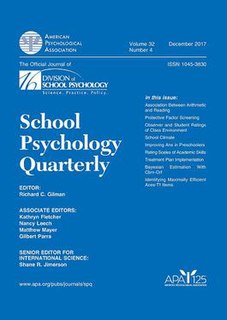 <i>School Psychology</i> (journal) Academic journal