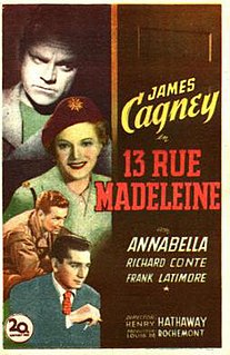 <i>13 Rue Madeleine</i> 1947 film by Henry Hathaway