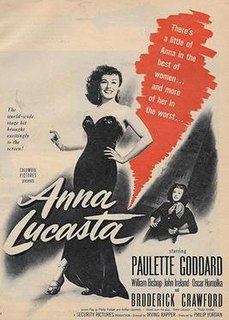 <i>Anna Lucasta</i> (1949 film) 1949 film by Irving Rapper