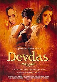 <i>Devdas</i> (2002 Hindi film) 2002 film by Sanjay Leela Bhansali