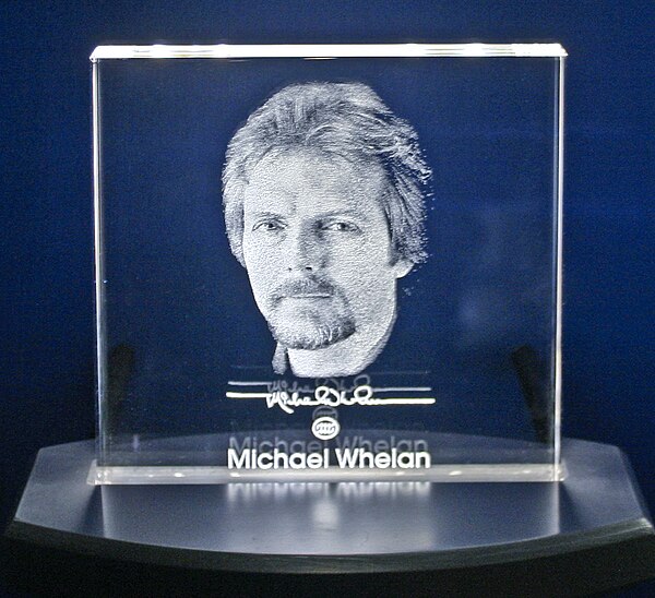 Michael Whelan commemorative block in the Science Fiction Hall of Fame