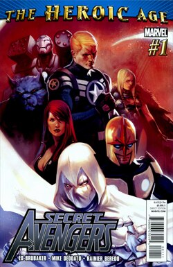 Cover to Secret Avengers, #1 (May 2010). Art by Marko Djurdjević.