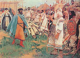 Christians and Pagans, a painting by Sergei Ivanov Ivanov pagans.jpg