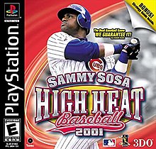 Sammy Sosa Panas Tinggi Bisbol 2001 cover.jpg