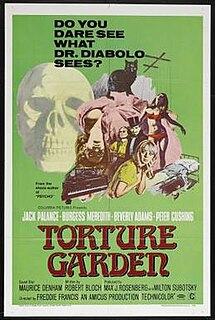 <i>Torture Garden</i> (film) 1967 film by Freddie Francis