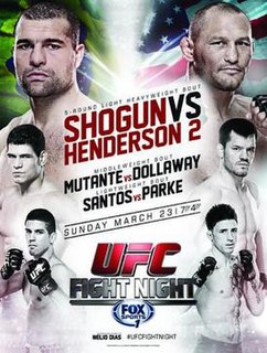 UFC Fight Night: Shogun vs. Henderson 2 UFC mixed martial arts event in 2014