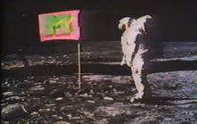 The first images shown on MTV were a montage of the Apollo 11 moon landing. Mtvmoon.png