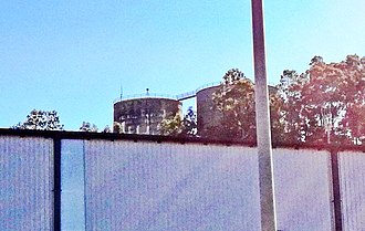 The water tower as seen from Reconciliation Road. Prospect Water Tower.jpg