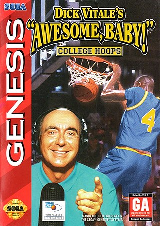 <i>Dick Vitales "Awesome, Baby!" College Hoops</i> 1994 basketball video game