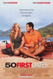 <i>50 First Dates</i> 2004 American romance comedy film