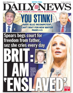 New York <i>Daily News</i> Daily tabloid newspaper based in Jersey City, NJ