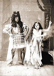 With Ilka Pálmay in The Grand Duke, 1896