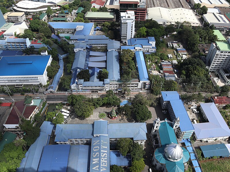 File:Adamson University top view (San Marcelino, Ermita, Manila; 12-23-2023).jpg