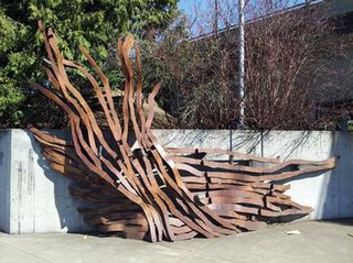 <i>Alluvial Wall</i> Sculpture in Portland, Oregon