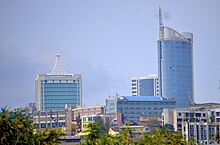 Fotografia di edifici nel CBD di Kigali