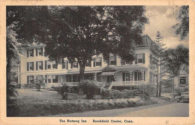 A vintage postcard from the Nutmeg Inn