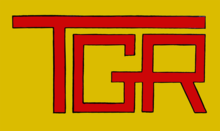 The TGR emblem used in later years. Tasmanian Government Railways logo.png