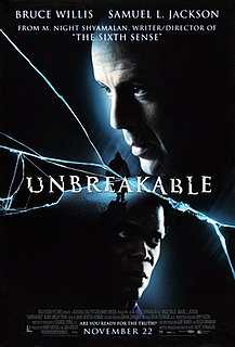 <i>Unbreakable</i> (film) 2000 film by M. Night Shyamalan