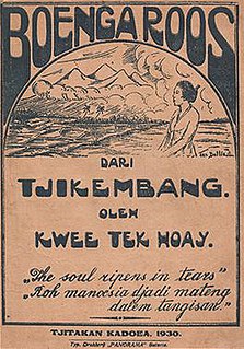 <i>Boenga Roos dari Tjikembang</i> (novel) Malay-language novel by Kwee Tek Hoay