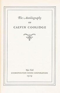 <i>The Autobiography of Calvin Coolidge</i>