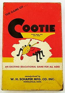 Original Cootie box cover, 1949 Cootie 51a.JPG