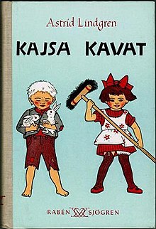 First edition (publ. Raben & Sjogren, 1950), ilustrated by Ingrid Vang-Nyman KajsaKavat.jpg