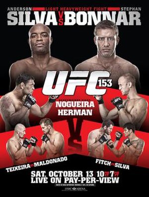 The poster for UFC 153: Silva vs. Bonnar