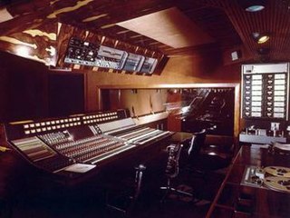 Trident Studios London showing Interior Mixing Desk.