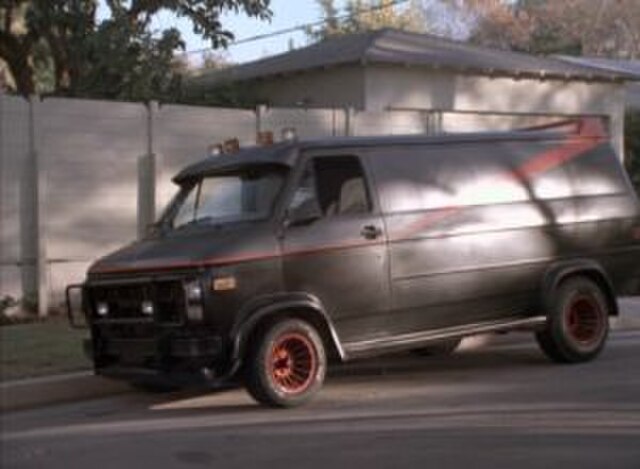 The A-Team van as shown in the episode "Say It With Bullets".