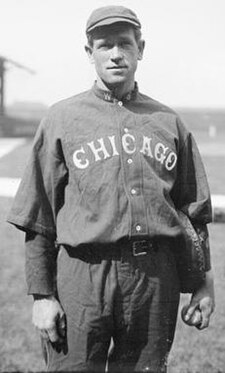 First baseman Hal Chase Hal Chase Baseball.jpg