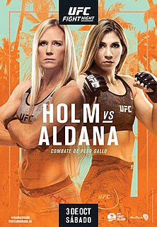 UFC on ESPN: Holm vs. Aldana UFC mixed martial arts event in 2020