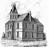 Humphreys College & Business Institute as sketched in 1887. HumphreysCollege.JPG