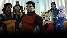 The Suicide Squad as depicted in Suicide Squad: Hell to Pay. From left to right: Bronze Tiger, Copperhead, Deadshot, Harley Quinn, Captain Boomerang, and Killer Frost. SuicideSquadMembersHellToPay.jpg