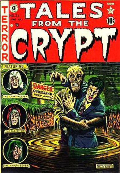 EC Comics' Tales from the Crypt #24 (July 1951) Cover art by Al Feldstein