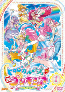 Tropical-Rouge! PreCure First DVD Cover.png