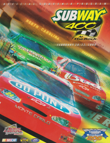 Portada del programa Subway 400 2004