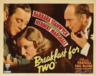 <i>Breakfast for Two</i> 1937 film by Alfred Santell