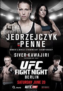 The poster for UFC Fight Night: Jędrzejczyk vs. Penne