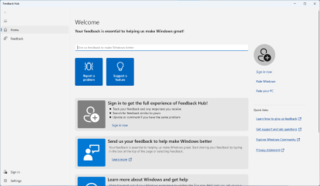 Windows Feedback Hub