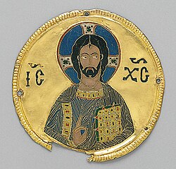 Medallion of Christ from Constantinople, c. 1100. H2 17.190.678.jpg