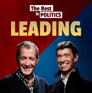 File:The logo for the podcast Leading, hosted by British political figures Alastair Campbell and Rory Stewart.webp