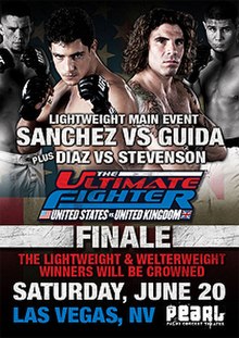 The poster for The Ultimate Fighter: United States vs. United Kingdom Finale