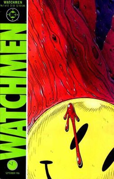 Cover of Watchmen #1 (September 1986) Art by Dave Gibbons