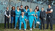 Promotional image of the cast. Wentworth season 7 cast photo.jpg